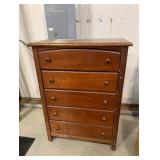 Bassett Tall Cherry 7 Drawer Wood Dresser/Cabinet