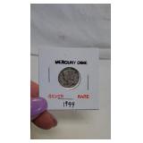 1944 Silver Mercury Dime Coin
