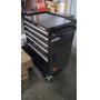 Tool Storage 27 in. W 5-Drawer Gloss Black Rolling