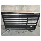 Husky Modular 52 in. W 10-Drawer Black Mobile Workbench Cabinet