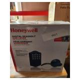 Honeywell Matte Black Electronic Deadbolt with Key