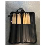 Drumsticks w/ Faux Leather Carrying Case