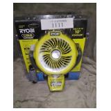 RYOBI USB Lithium Cordless Misting Clamp Fan Kit 