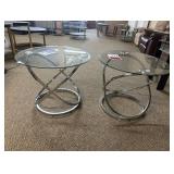 (2) Nationwide T129 Glass Endtables