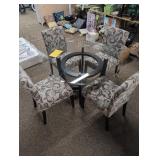 Table and 4 Chairs Set