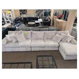 Hughes Furniture 19950 Galactic Parchment Sectional