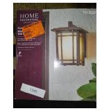 Port Oxford 10.6 in. 1-Light Oil Rubbed ChestnutHardwired Outdoor Wall Light Lantern