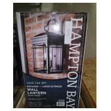 Broward 17 in. 2-Light Black Outdoor Wall Light Fixture