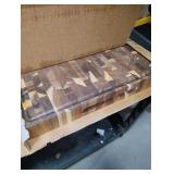 AZRHOM Large Thick End Grain Acacia Wood Butcher Block