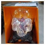 6.5" Halloween Plastic Animated Plasma Skull