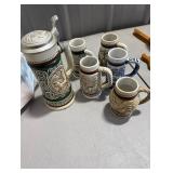 Lot of vintage Avon Steins