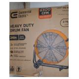 24 in. 2-Speed Heavy Duty Tilt Drum Fan
