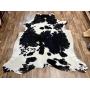 Authentic Black and White Cowhide Rug