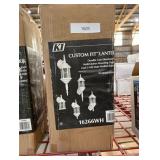 Custom Fit 1-Light Adjustable Height White Wall Lantern