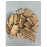 Vintage wooden dominoes