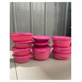 Pink Tupperware Set