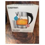 Chefman 1.8L Glass Electric Kettle with Tea Infuser