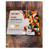 Magnetic Tiles,104PCS Magnetic Building Tiles