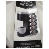 K Cup Coffee Pod Holder, Side and Face-Up Mount Storage Organizer