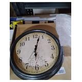 Wall Clock Vintage Style Inodor Outdoor Clock 16 Inch 