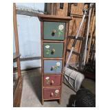Tall Slim Wooden Drawers