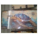 Large Nautical Turtle Wall Art