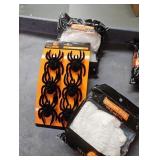 Spider Web 200ft Pack of 2 Plus A Pack of 6 Flocked Spiders
