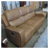 CANMOV Faux Leather Manual Reclining Sofa