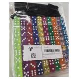 100Pcs Colored Dice Set Standard 16mm
