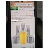 50 Pack 20 oz Clear Plastic Cups