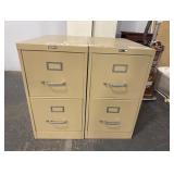 (2) Filex 2-Drawer File Cabinets