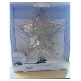 12.5" LED Gold Wire Star Christmas Tree Topper