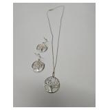 Necklace & Earrings - Trees