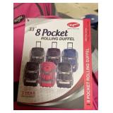 Olympia 8 Pocket Rolling Duffle Bag