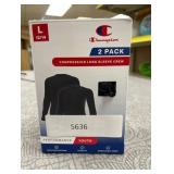 Champion Youth 2pk Compression Long Sleeve Shirt
