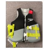 Speedo Adult Life Vest - Black/Lime XS/S