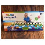 Musical Piano Mat, 110x36cm Play Game Mat with Sound