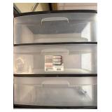 21.88 in. 3-Drawer Wide Cart