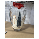 Christmas Snowman Vase