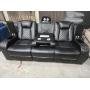 Lamica 83.4' W Breathable Leather Power Reclining Sofa