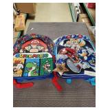 Super Mario backpack, Sonic backpack