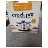 4.5 Qt. White Manual Slow Cooker with Glass Lid and Keep Warm Setting