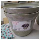 12.5 in. Clover River Stone Resin Planter