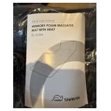 Snailax Memory Foam Full Body Massage Mat with Heat