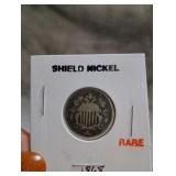 1868 Shield Nickel Rare Coin