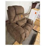 40.1 in. W Brown Microsuede Oversize Dual Motor Power Lift Recliner