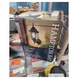 Hampton Bay 14.37 in. Black Dusk to Dawn Hardwired 