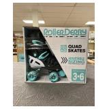 Roller Derby Youth Adjustable Roller Skates - Blue/Black 3-6