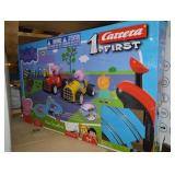 Carrera FIRST Peppa Pig Beginner Battery Operated Slot Car Race Track Set 