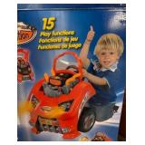 Theo Klein Service Car Station with Plastic Toy Car Engine